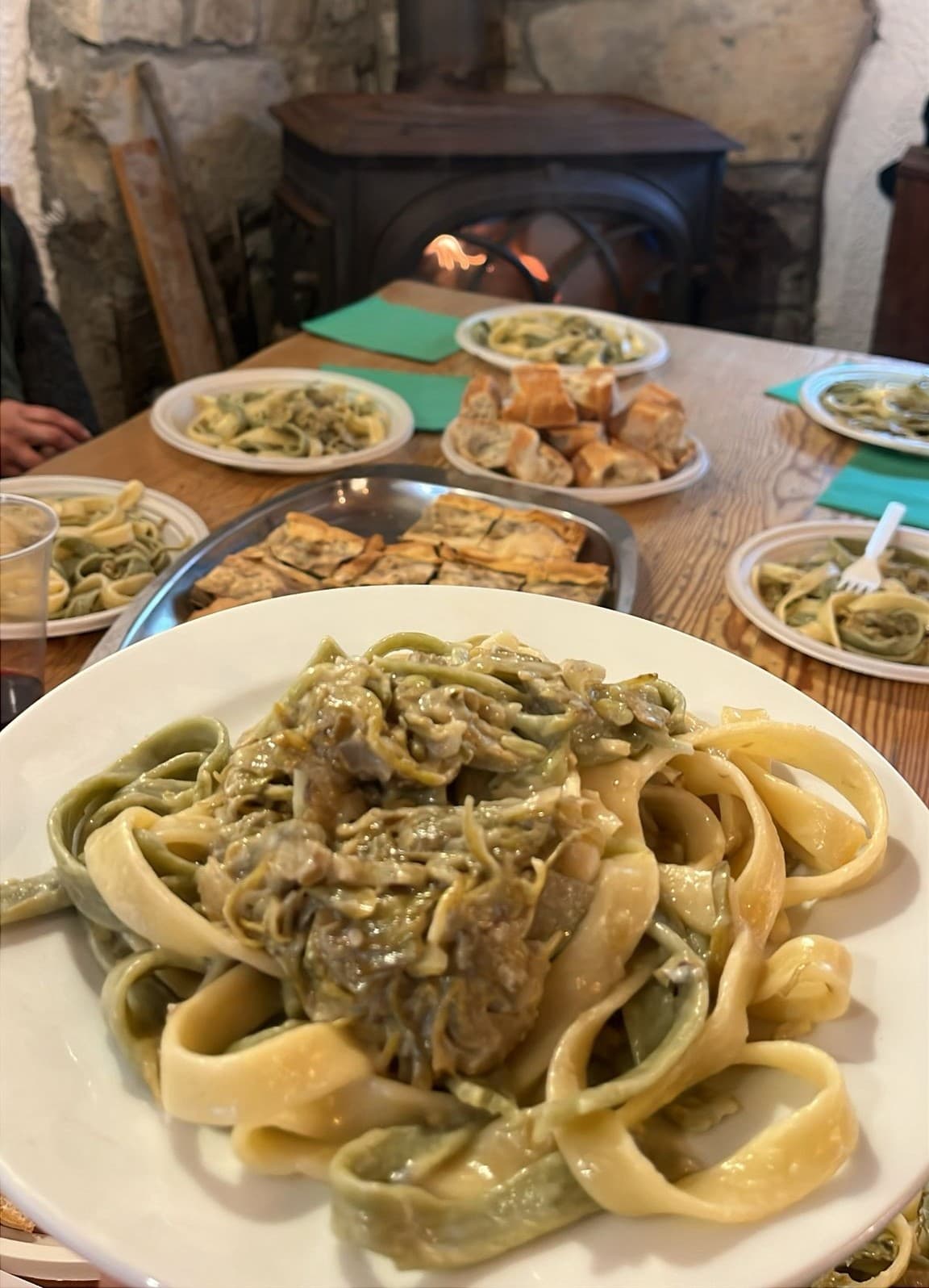 La tavola del Rifugio Gouta